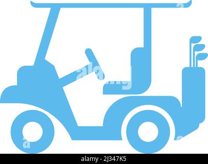 Golf cart icon design concept illustration template Stock Vector