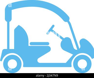 Golf cart icon design concept illustration template Stock Vector
