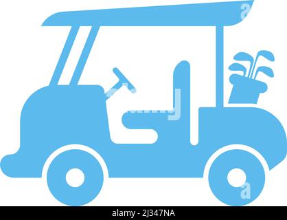 Golf cart icon design concept illustration template Stock Vector