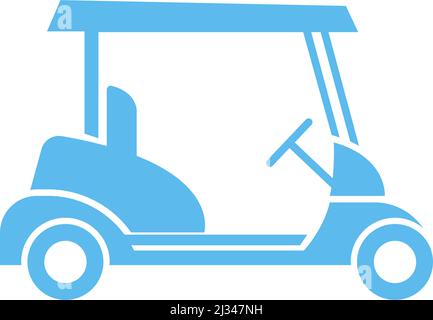 Golf cart icon design concept illustration template Stock Vector