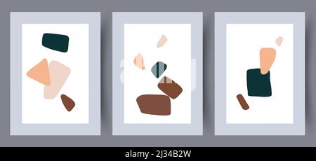 Abstract vector wall art background. Stock Vector