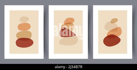 Abstract vector wall art background. Stock Vector