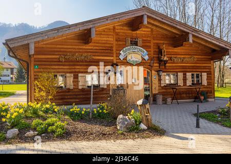 Schlossalm of Hohenaschau, Chiemgau, Upper Bavaria, Bavaria, Germany Stock Photo