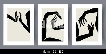 Abstract vector wall art background. Stock Vector