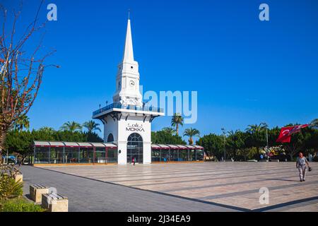 Kemer Saat Kulesi in Kemer, Antalya Province in Turkey Stock Photo