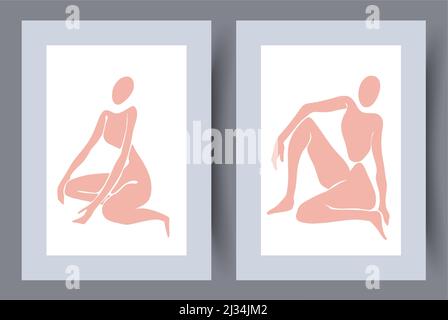 Abstract vector wall art background. Stock Vector
