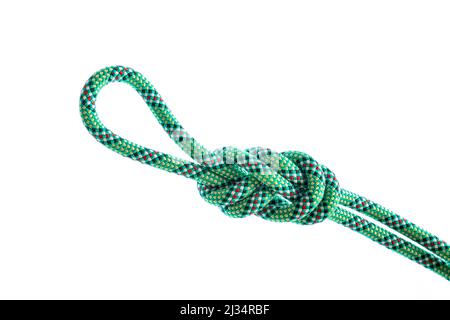 Figure eight or flemish knot loop Stock Photo