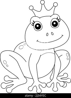 frog prince coloring page