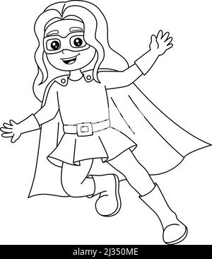 superhero cartoon black and white girl