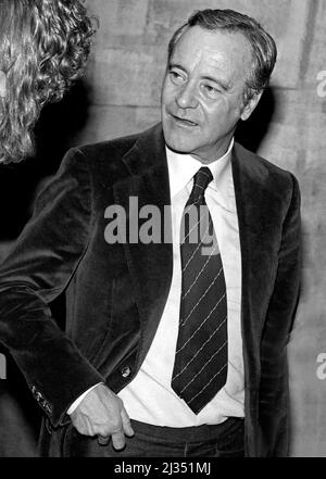 Movie star Jack Lemon attending the premiere of the movie The China Syndrome in Hollywood, CA Stock Photo