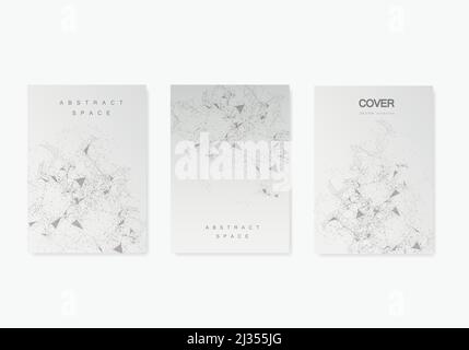 Cover brochure with abstract pattern Stock Vector