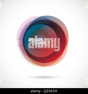 Abstract background with color circle Stock Vector
