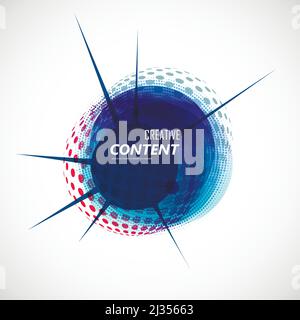 Abstract background with color circle Stock Vector
