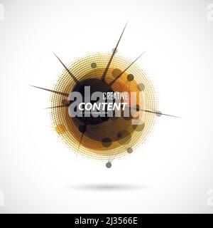 Abstract background with color circle Stock Vector