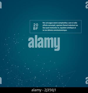 Molecules with connected dots and lines Stock Vector