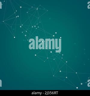 Abstract molecular science connection and technology graphic design Stock Vector