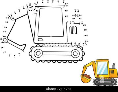 Construction tools isolated coloring page for kids