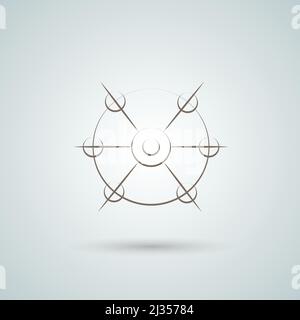 Molecule and atom vector icon Stock Vector