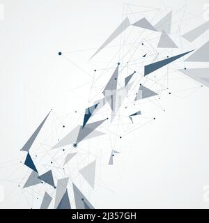 Network mesh polygonal background Stock Vector
