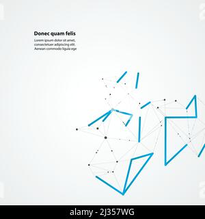 Color Connectline Color connect lines and molecules background Stock Vector Image & Art ...