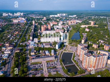 Aerial view of Chekhov, Russia Stock Photo