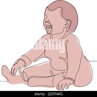 Newborn lovely design elements. Stock Vector