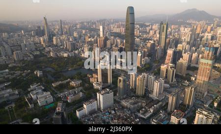 Shenzhen special economic zone skyline Stock Photo