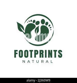 Foot care vector logo design template design creative health symbol natural foot logo Stock Vector