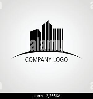Buildings icon for company logo Stock Vector