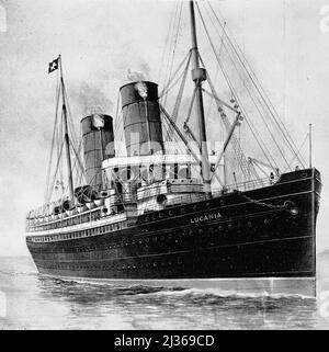 RMS Lucania was a British ocean liner owned by the Cunard Steamship ...