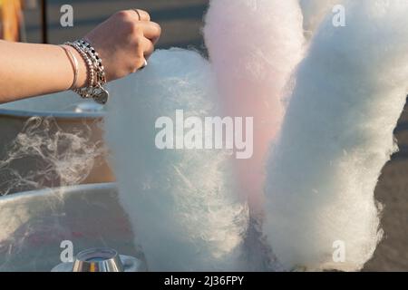 Italy, Lombardy, Cotton Candy Stock Photo