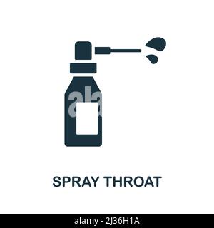 Spray Throat icon. Simple element from healthcare collection. Creative Spray Throat icon for web design, templates, infographics and more Stock Vector