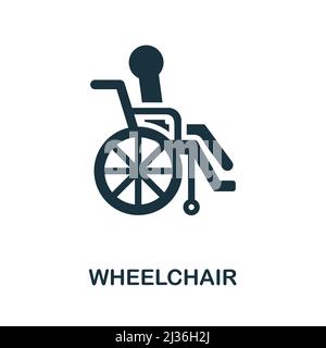 Wheelchair icon. Simple element from healthcare collection. Creative Wheelchair icon for web design, templates, infographics and more Stock Vector