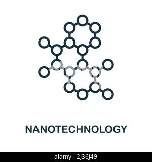 Nanotachnology icon. Simple element from healthcare innovations collection. Creative Nanotachnology icon for web design, templates, infographics and Stock Vector