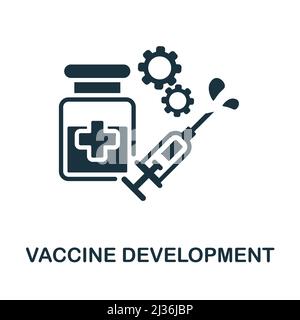 Vaccine Development icon. Simple element from healthcare innovations collection. Creative Vaccine Development icon for web design, templates Stock Vector