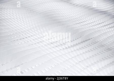abstract white wave curve smooth gradient pattern for future background. Stock Photo