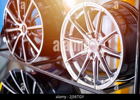 Wheel Alloy Wheels Rim or Mag. High performance Wheel auto car part decoration. Stock Photo