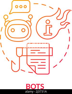 Bots red concept icon Stock Vector Image & Art - Alamy