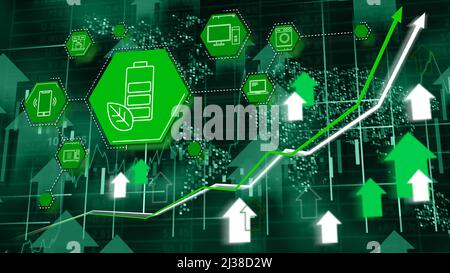 Green power concept. Eco friendly energy background Stock Photo