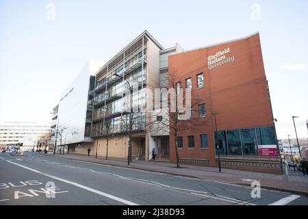The Sheffield Hallam University, Sheffield in the United Kingdom Stock Photo