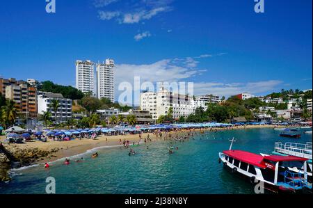 Acapulco; Mexico;  Caleta Beach in Old Acapulco Stock Photo