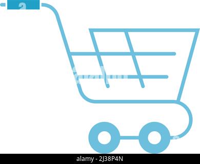 Shopping cart icon design illustration template vector Stock Vector