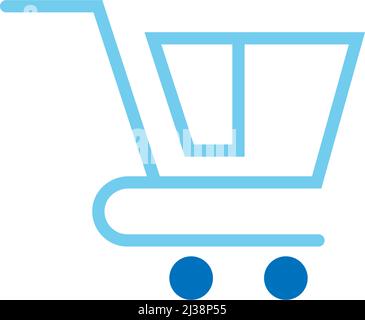 Shopping cart icon design illustration template vector Stock Vector