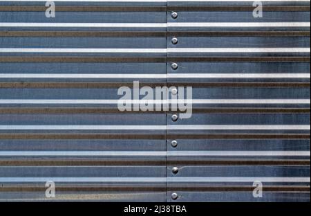 Metallic surface texture background, truck body detail Stock Photo