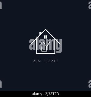 Logo design of LY in vector for construction, home, real estate, building, property. Stock Vector