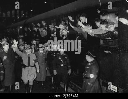 Dr. Robert Ley - High Nazi & Hitler Labour Leader - Personality. October 09, 1939. (Photo by London News Agency Photos Ltd). Stock Photo