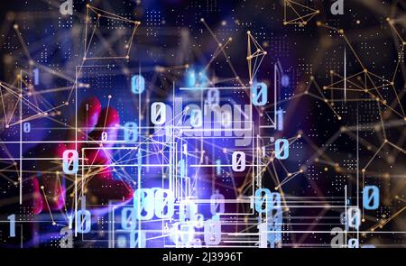 An illustration of the Global network Stock Photo