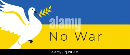 Peace in a modern abstract minimalist flat style.  Stock Vector