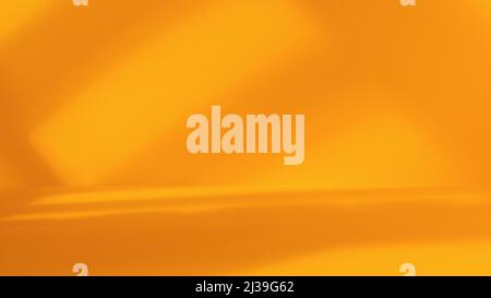 Empty yellow studio space with artistic windows shadow. Minimalistic space concept Stock Photo