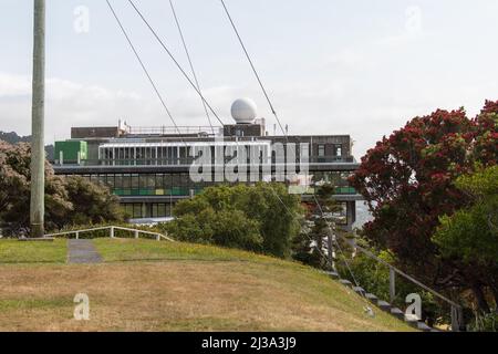 New Zealand, Wellington - January 11 2020: exterior view of MetService weather building at Botanic Garden on January 11 2020 in Wellington, New Zealan Stock Photo